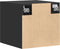 vidaXL - Wandkast - 40x42,5x40 - cm - bewerkt - hout - zwart