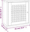 vidaXL - Wandkast - 42x18x42 - cm - massief - walnotenhout