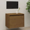 vidaXL - Wandkast - 45x30x35 - cm - massief - grenenhout - honingbruin