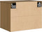 vidaXL - Wandkast - 45x30x35 - cm - massief - grenenhout - honingbruin