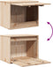 vidaXL - Wandkast - 45x30x35 - cm - massief - grenenhout