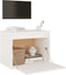 vidaXL - Wandkast - 45x30x35 - cm - massief - grenenhout - wit