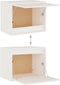vidaXL - Wandkast - 45x30x35 - cm - massief - grenenhout - wit