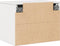 vidaXL - Wandkast - 45x30x35 - cm - massief - grenenhout - wit