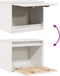 vidaXL - Wandkast - 45x30x35 - cm - massief - grenenhout - wit