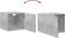 vidaXL - Wandkast - 45x42,5x40 - cm - bewerkt - hout - betongrijs