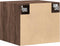 vidaXL - Wandkast - 45x42,5x40 - cm - bewerkt - hout - bruin - eikenkleurig