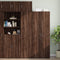 vidaXL - Wandkast - 45x42,5x40 - cm - bewerkt - hout - bruin - eikenkleurig