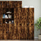 vidaXL - Wandkast - 45x42,5x40 - cm - bewerkt - hout - gerookt - eikenkleurig