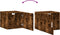 vidaXL - Wandkast - 45x42,5x40 - cm - bewerkt - hout - gerookt - eikenkleurig