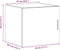 vidaXL - Wandkast - 45x42,5x40 - cm - bewerkt - hout - grijs - sonoma - eikenkleurig