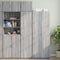 vidaXL - Wandkast - 45x42,5x40 - cm - bewerkt - hout - grijs - sonoma - eikenkleurig