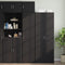 vidaXL - Wandkast - 45x42,5x40 - cm - bewerkt - hout - zwart