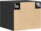 vidaXL - Wandkast - 45x42,5x40 - cm - bewerkt - hout - zwart