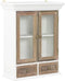 vidaXL - Wandkast - 49x22x59 - cm - bewerkt - hout - wit