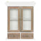 vidaXL - Wandkast - 49x22x59 - cm - bewerkt - hout - wit