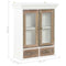 vidaXL - Wandkast - 49x22x59 - cm - bewerkt - hout - wit
