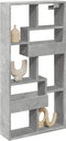 vidaXL - Wandkast - 50x15x100 - cm - bewerkt - hout - betongrijs