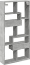 vidaXL - Wandkast - 50x15x100 - cm - bewerkt - hout - betongrijs