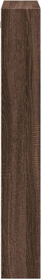 vidaXL - Wandkast - 50x15x100 - cm - bewerkt - hout - bruin - eikenkleurig