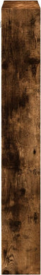 vidaXL - Wandkast - 50x15x100 - cm - bewerkt - hout - gerookt - eikenkleurig