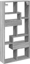 vidaXL - Wandkast - 50x15x100 - cm - bewerkt - hout - grijs - sonoma - eikenkleurig