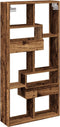 vidaXL - Wandkast - 50x15x100 - cm - bewerkt - hout - oud - houtkleurig