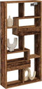 vidaXL - Wandkast - 50x15x100 - cm - bewerkt - hout - oud - houtkleurig