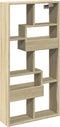 vidaXL - Wandkast - 50x15x100 - cm - bewerkt - hout - sonoma - eikenkleurig