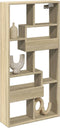 vidaXL - Wandkast - 50x15x100 - cm - bewerkt - hout - sonoma - eikenkleurig