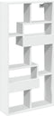 vidaXL - Wandkast - 50x15x100 - cm - bewerkt - hout - wit