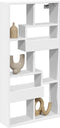 vidaXL - Wandkast - 50x15x100 - cm - bewerkt - hout - wit