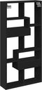 vidaXL - Wandkast - 50x15x100 - cm - bewerkt - hout - zwart