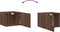 vidaXL - Wandkast - 50x42,5x40 - cm - bewerkt - hout - bruin - eikenkleur