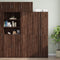 vidaXL - Wandkast - 50x42,5x40 - cm - bewerkt - hout - bruin - eikenkleur