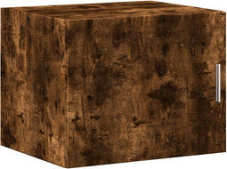 vidaXL - Wandkast - 50x42,5x40 - cm - bewerkt - hout - gerookt - eikenkleurig