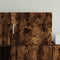 vidaXL - Wandkast - 50x42,5x40 - cm - bewerkt - hout - gerookt - eikenkleurig