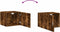 vidaXL - Wandkast - 50x42,5x40 - cm - bewerkt - hout - gerookt - eikenkleurig