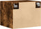 vidaXL - Wandkast - 50x42,5x40 - cm - bewerkt - hout - gerookt - eikenkleurig