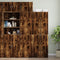vidaXL - Wandkast - 50x42,5x40 - cm - bewerkt - hout - gerookt - eikenkleurig