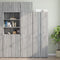 vidaXL - Wandkast - 50x42,5x40 - cm - bewerkt - hout - grijs - sonoma