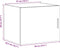 vidaXL - Wandkast - 50x42,5x40 - cm - bewerkt - hout - wit