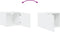 vidaXL - Wandkast - 50x42,5x40 - cm - bewerkt - hout - wit