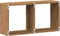 vidaXL - Wandkast - 60x16x30 - cm - bewerkt - hout - artinsanaal - eikenkleurig
