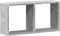 vidaXL - Wandkast - 60x16x30 - cm - bewerkt - hout - betongrijs