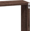 vidaXL - Wandkast - 60x16x30 - cm - bewerkt - hout - bruin - eikenkleur