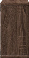 vidaXL - Wandkast - 60x16x30 - cm - bewerkt - hout - bruin - eikenkleur