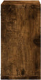 vidaXL - Wandkast - 60x16x30 - cm - bewerkt - hout - gerookt - eikenkleurig