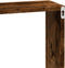 vidaXL - Wandkast - 60x16x30 - cm - bewerkt - hout - gerookt - eikenkleurig