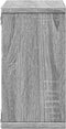 vidaXL - Wandkast - 60x16x30 - cm - bewerkt - hout - grijs - sonoma - eiken